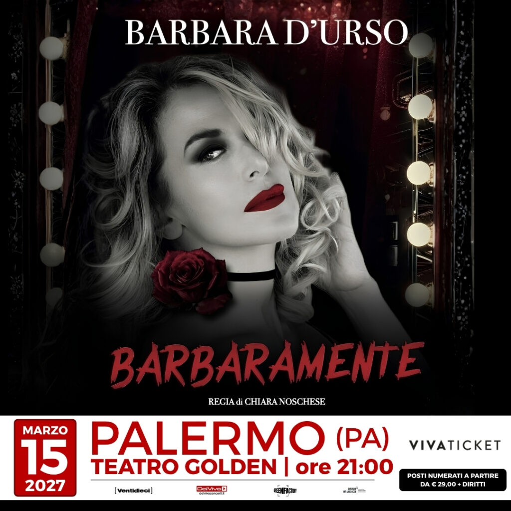 BARBARA D’URSO – BARBARAMENTE — teatro — TEATRO GOLDEN